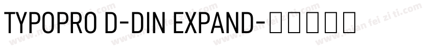 TYPOPRO D-DIN EXPAND字体转换